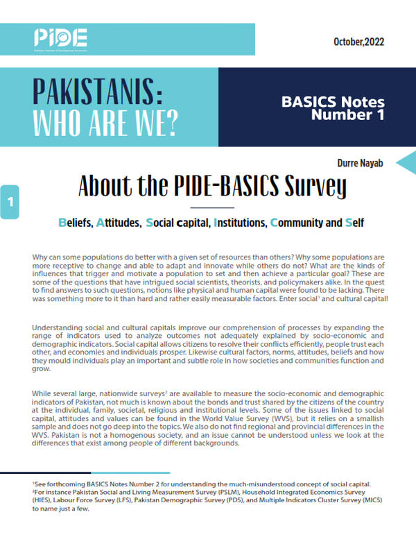About the PIDE-Basics Survey