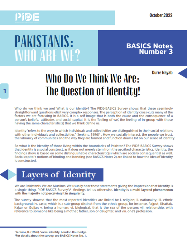 Who Do We Think We Are The Question of Identity!