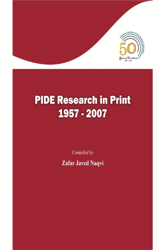 PIDE Research in Print 1957 - 2007