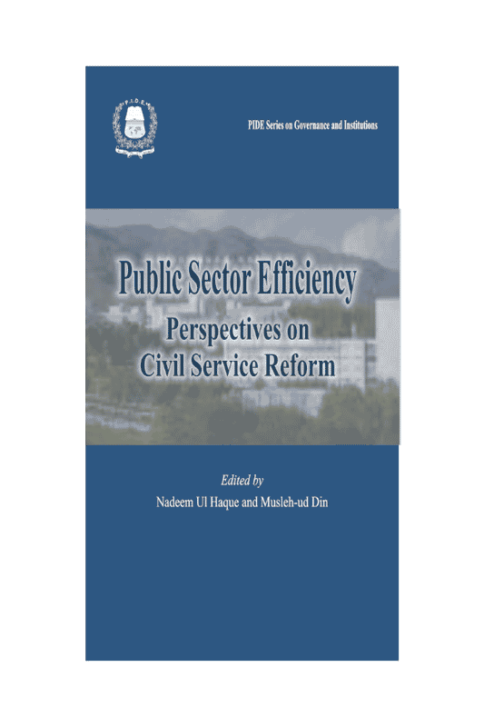 Public Sector Efficiency Perspectives on Civil Service Reform