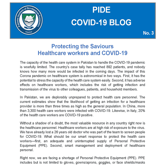 Protecting the Saviours Health care workers and COVID 19