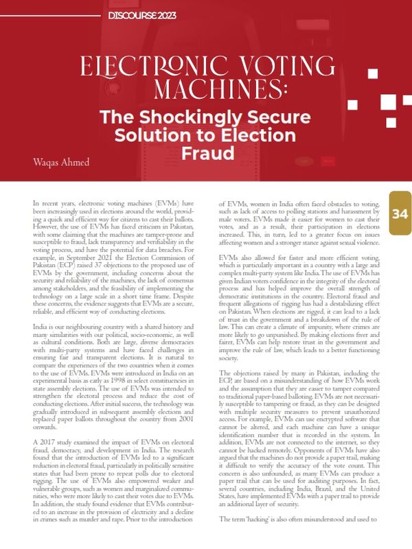 Electronic Voting Machines: The Shockingly Secure Solution To Election Fraud