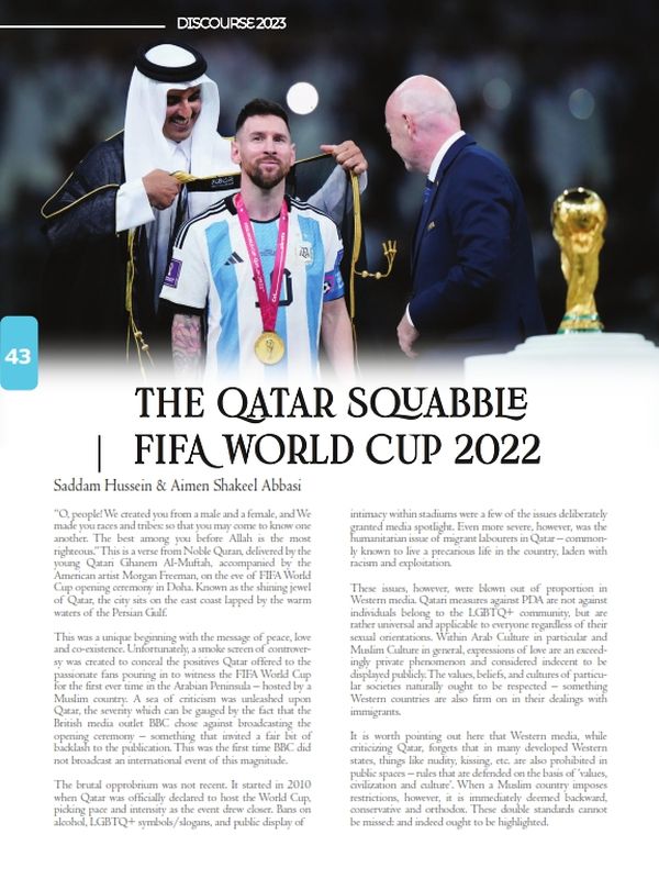 The Qatar Squabble FIFA World Cup 2022