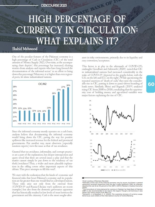 High Percentage Of Currency In Circulation: What Explains It?