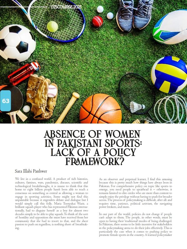 Absence Of Women In Pakistani Sports: Lack Of A Policy Framework?