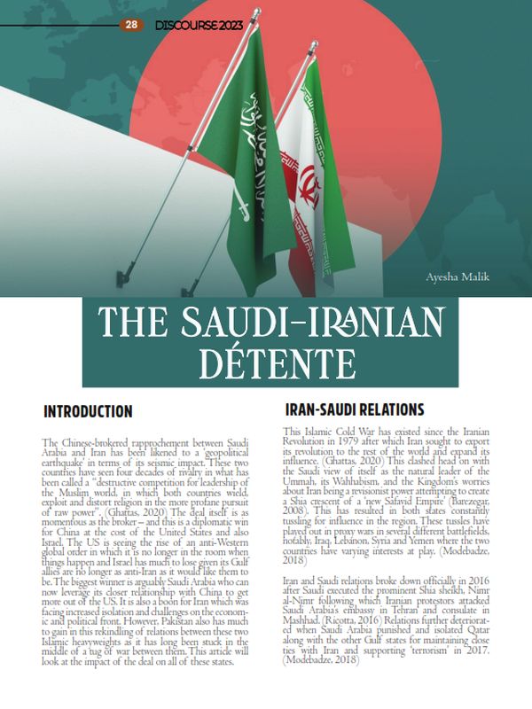 The Saudi-Iranian Detente