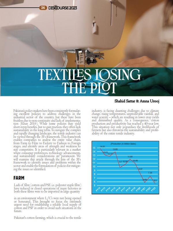 Textiles Losing the Plot
