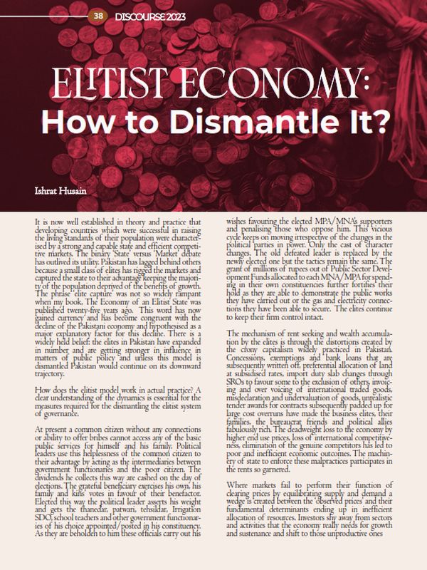 Elitist Economy: How to Dismantle it?
