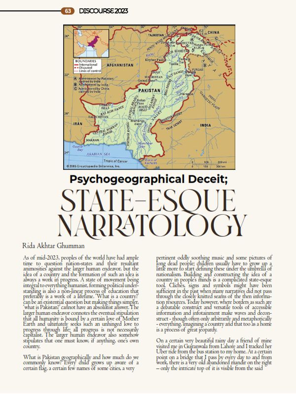 Psychogeographical Deceit; State-esque Narratology