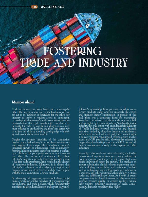 Fostering Trade and Industry