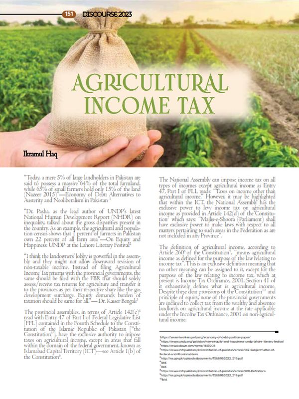 Agricultural Income Tax