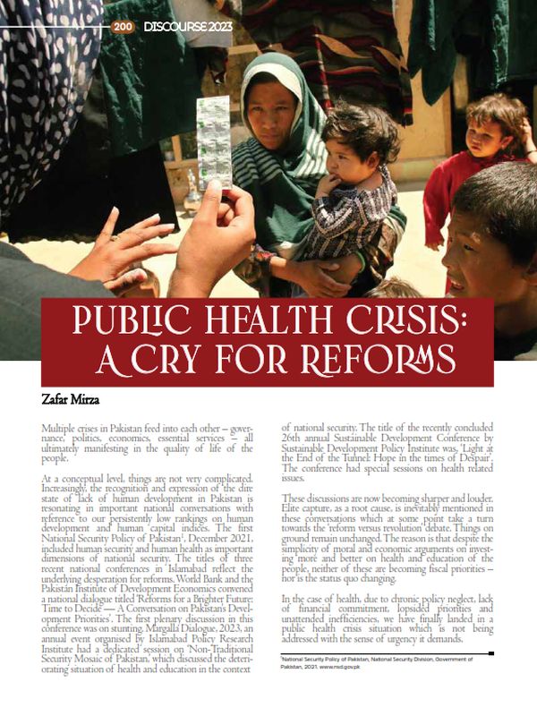 Public Health Crisis: A Cry for Reforms