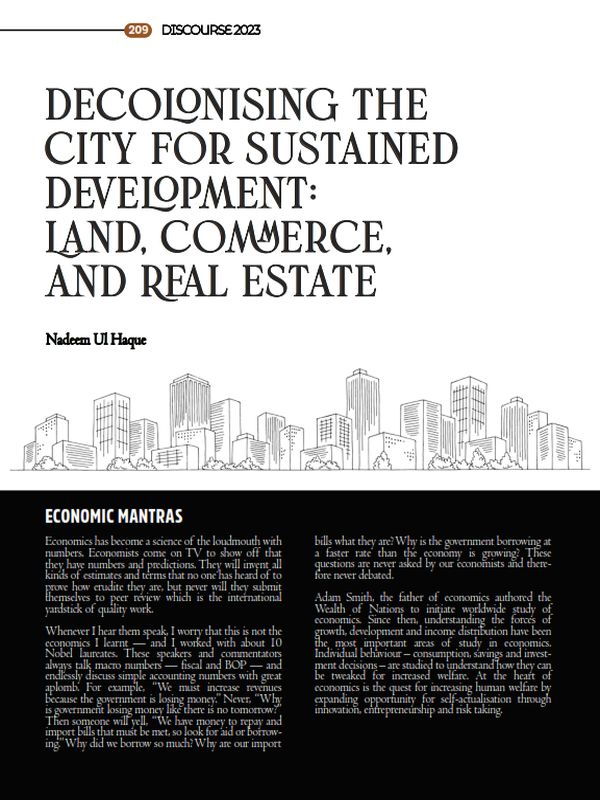 Decolonising the City for Sustained Development: Land, Commerce, and Real Estate