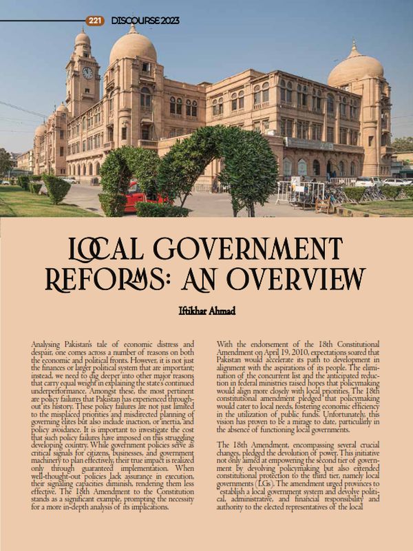 Local Government Reforms: An Overview