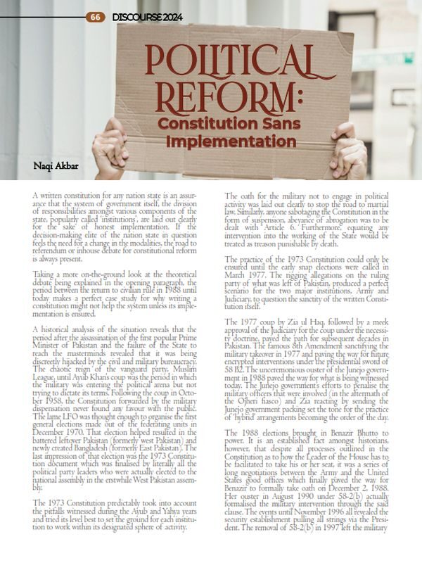 Political Reform: Constitution Sans Implementation Featured Image