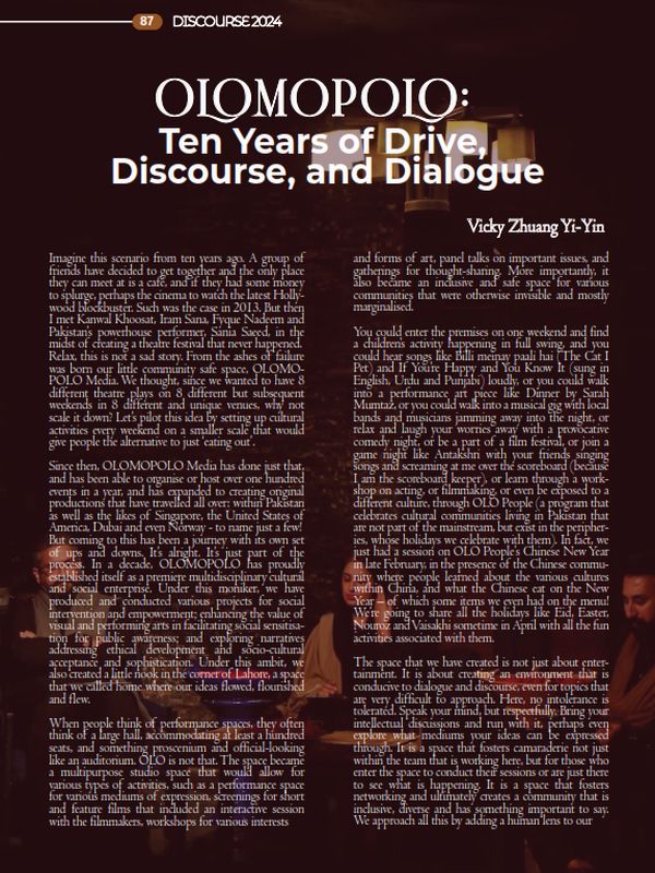 OLOMOPOLO:  Ten Years of Drive, Discourse, and Dialogue Featured Image