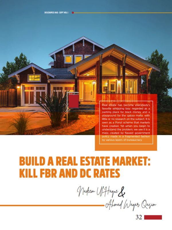 Build A Real Estate Market: Kill FBR And DC Rates