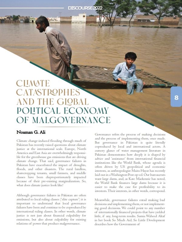 Climate Catastrophes and the Global Political Economy of Malgovernance