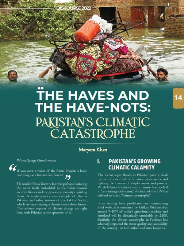 The Haves & The Have-Nots: Pakistan’s Climatic Catastrophe