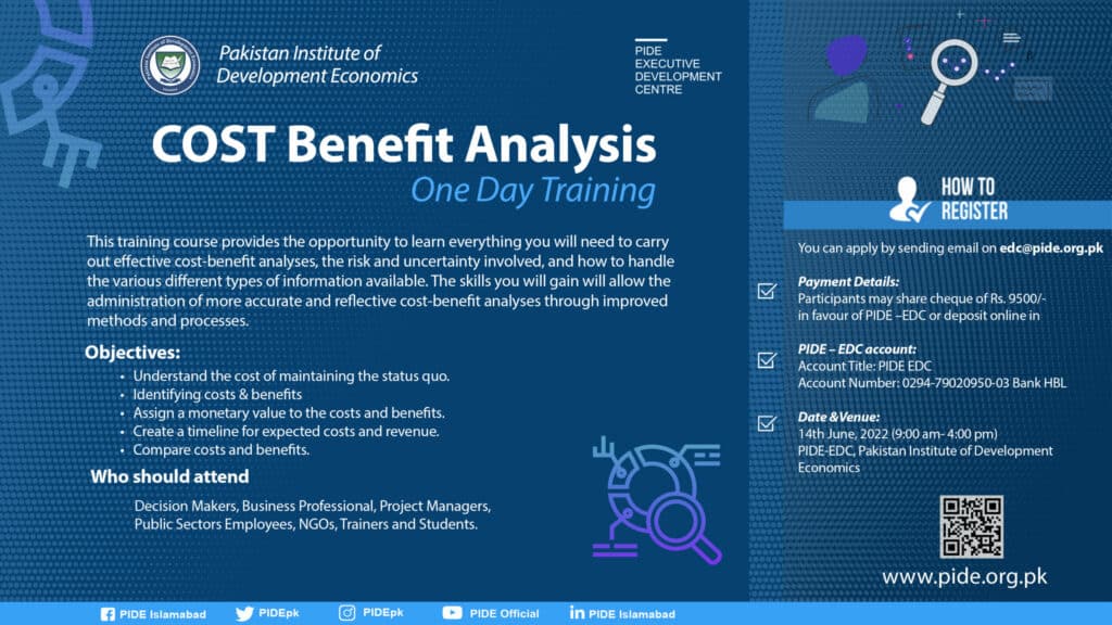 COST Benefit Analysis – One Day Training