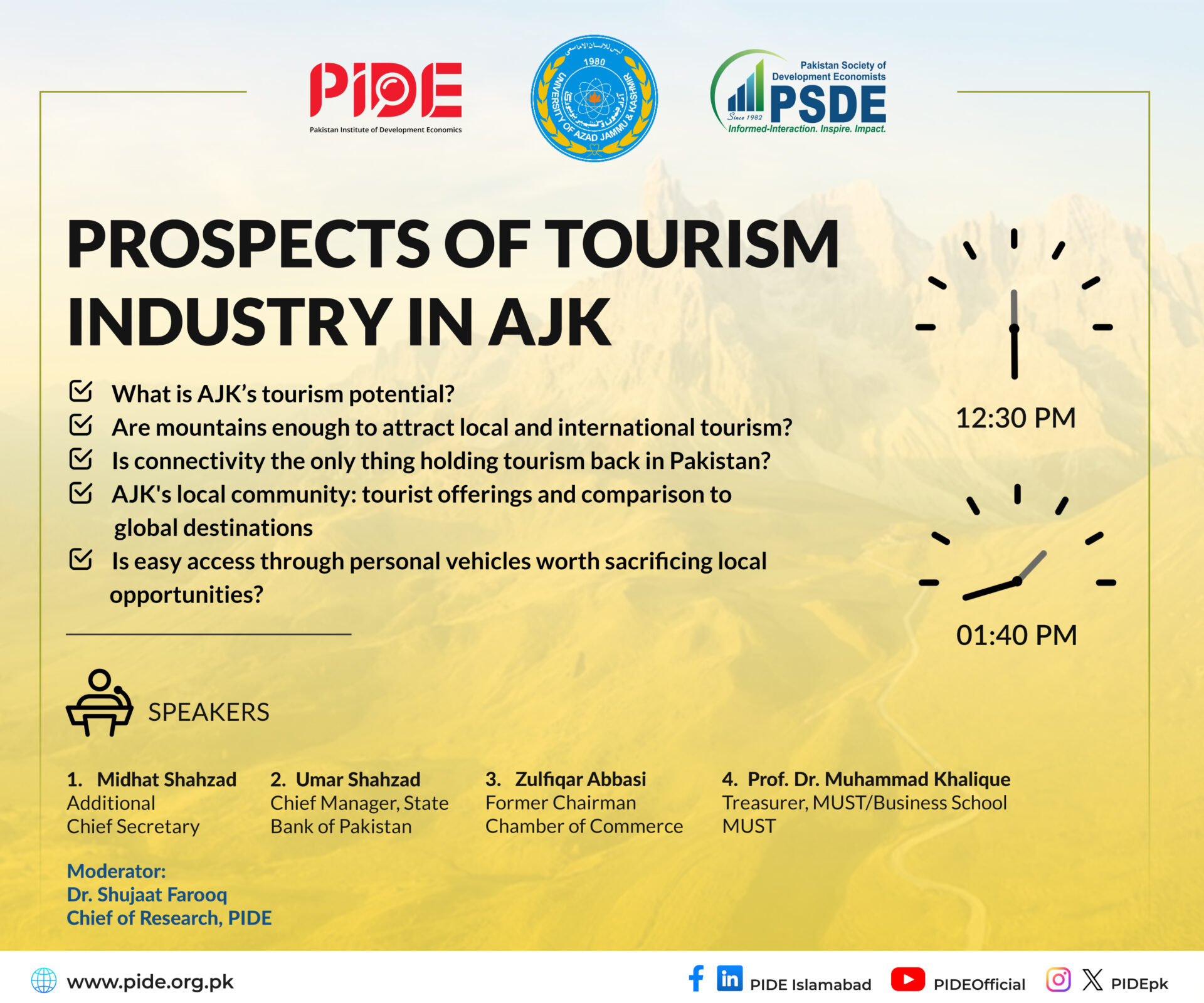 Economy of AJK, Unlocking the Potential 12.30 to 1.40