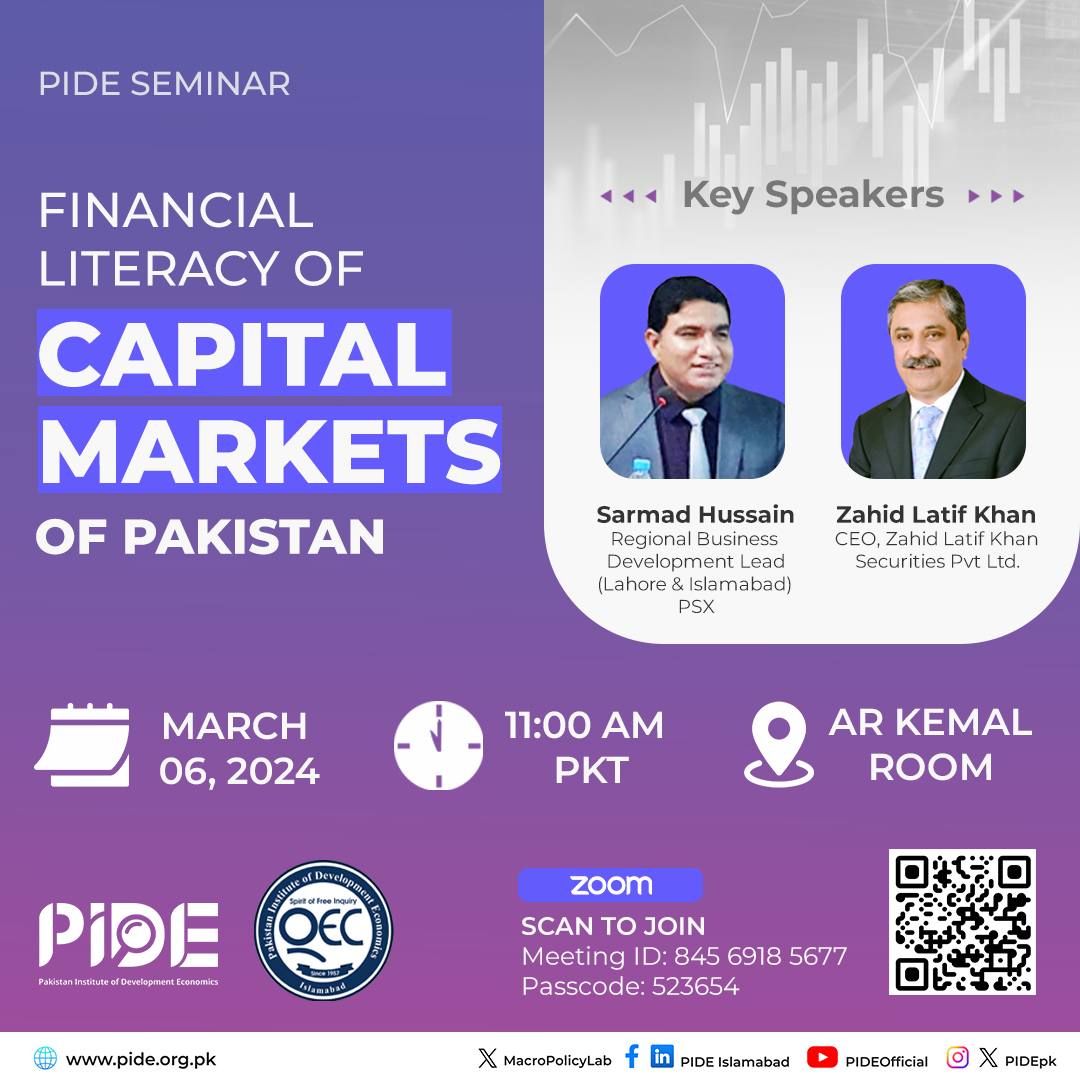 Financial Literacy of Capital Markets of Pakistan Flyer