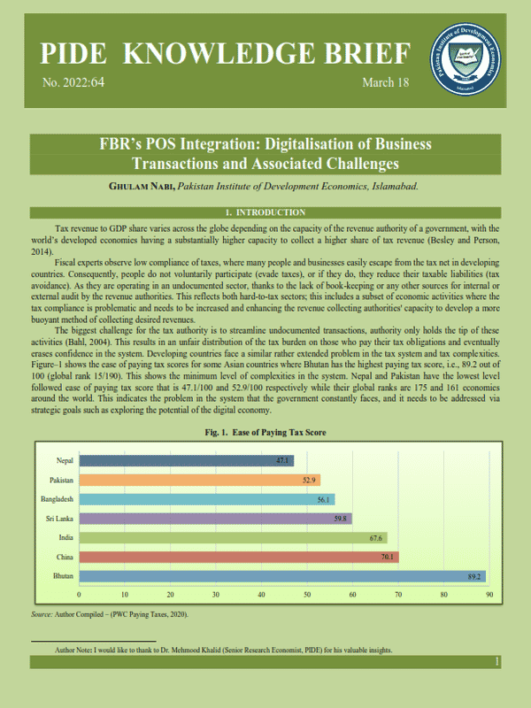 FBR’s POS Integration: Digitalisation of Business Transactions and Associated Challenges