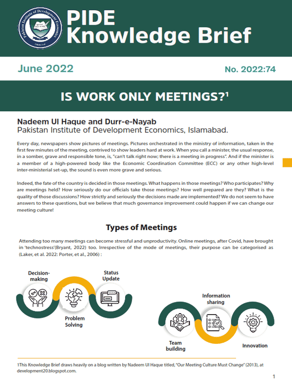 Is work only meetings?