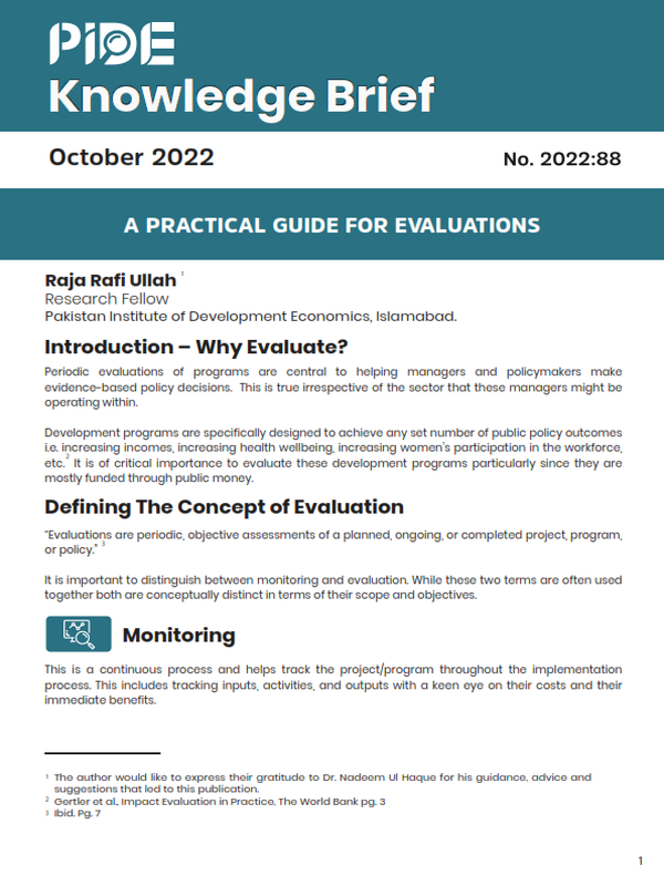 A Practical Guide for Evaluations