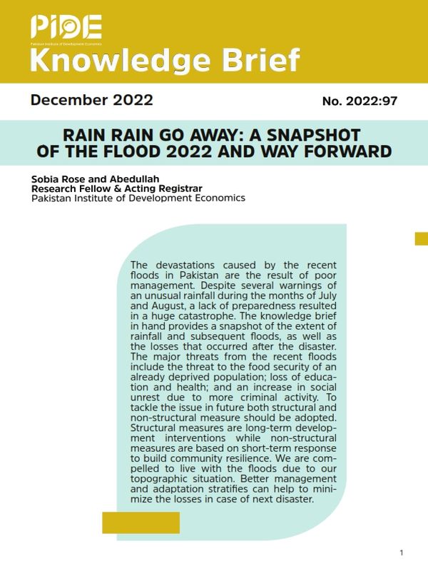 Rain Rain Go Away: A Snapshot Of The Flood 2022 And Way Forward