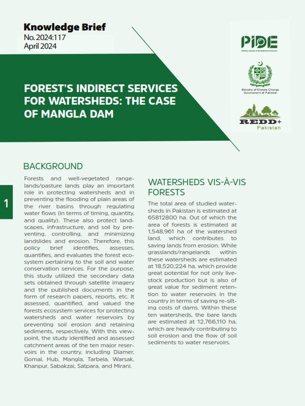 Forest's Indirect Services For Watersheds: The Case Of Mangla Dam Featured Image