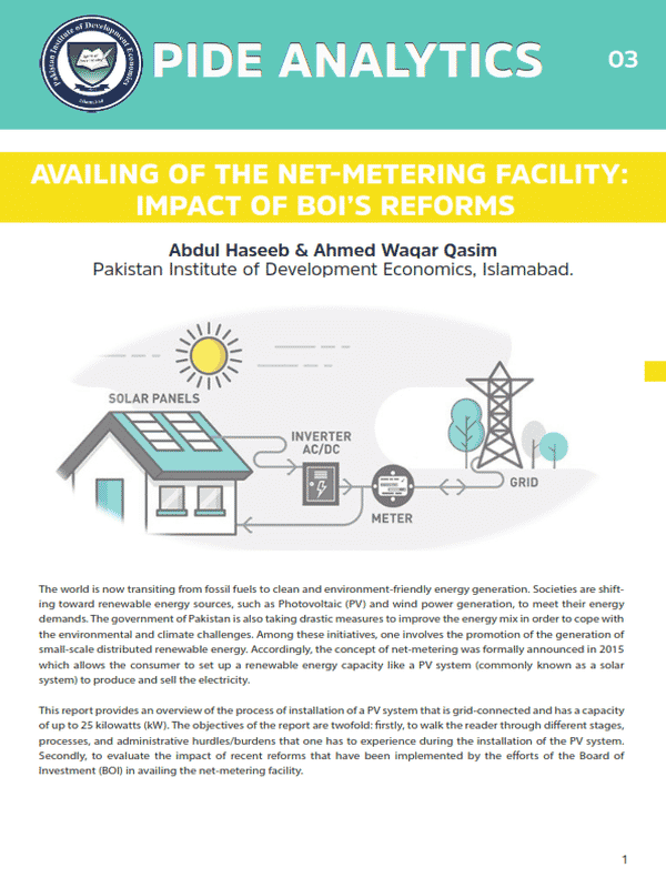 Availing of the Net-metering Facility: Impact of BOI’s reforms