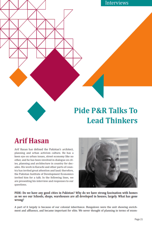 Interview with Arif Hasan