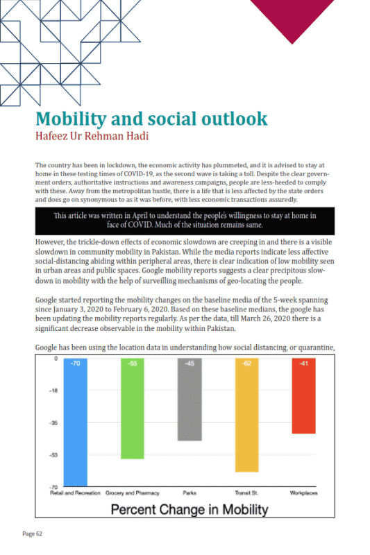 Mobility and social outlook