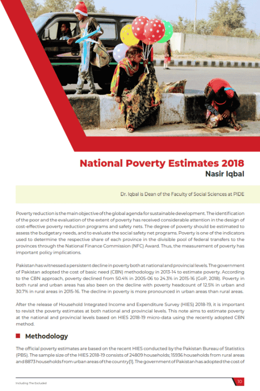 National Poverty Estimates 2018