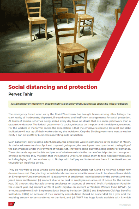 Social distancing and protection
