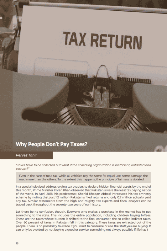 Why People Don’t Pay Taxes?