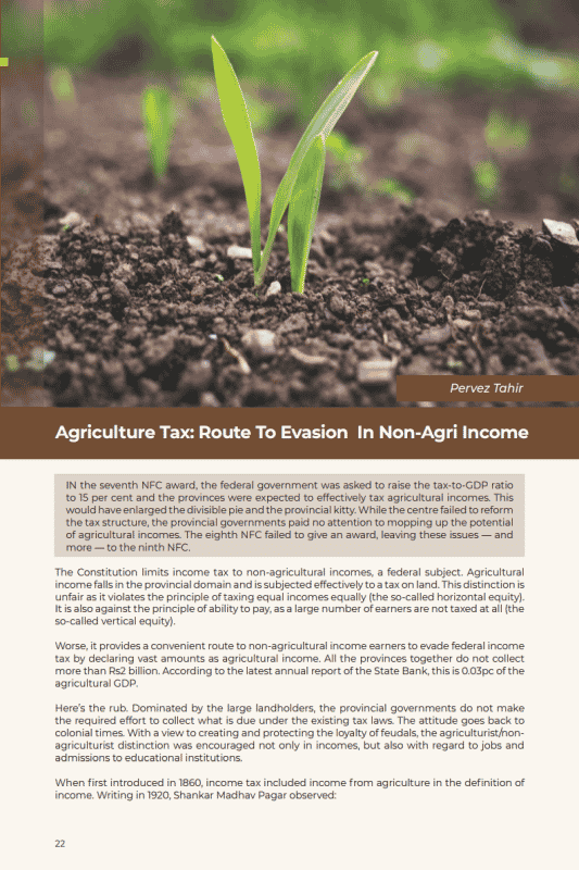 Agriculture Tax: Route To Evasion In Non-Agri Income