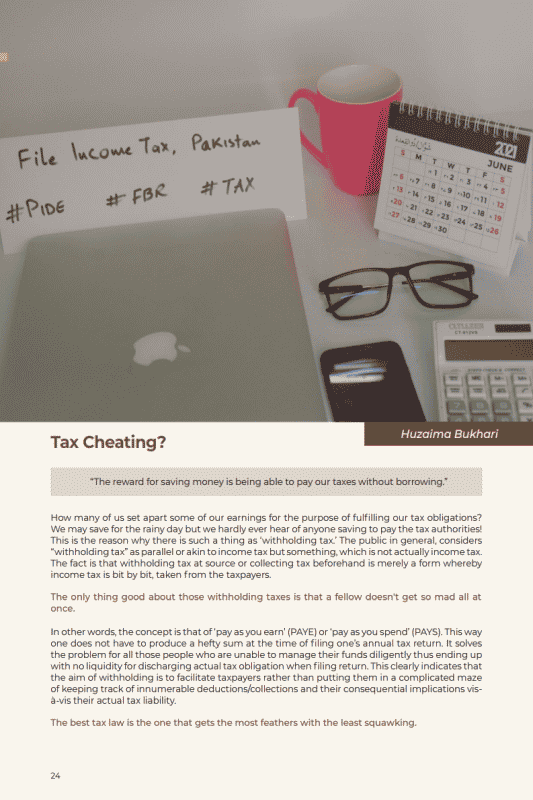 Tax Cheating?