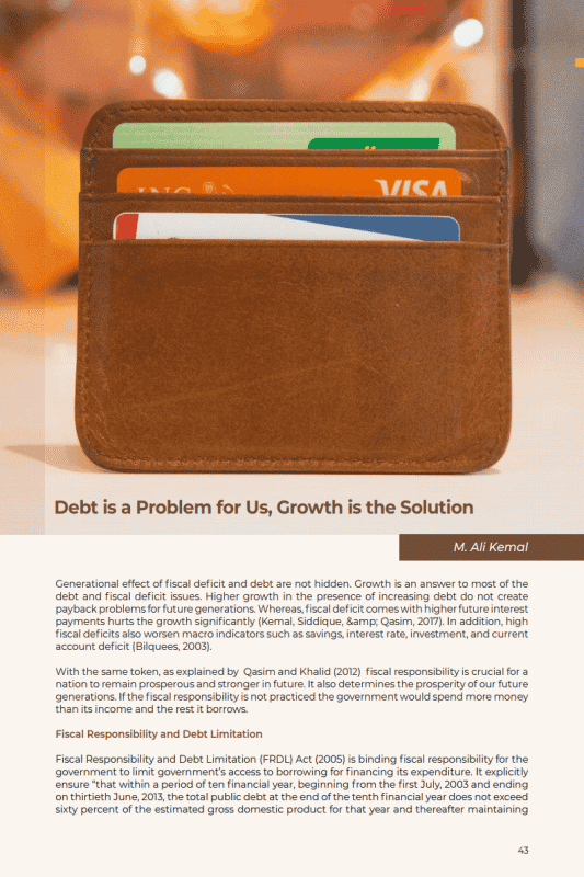 Debt is a Problem for Us, Growth is the Solution
