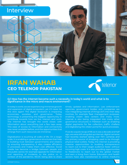 Interview With Irfan Wahab, CEO, Telenor Pakistan