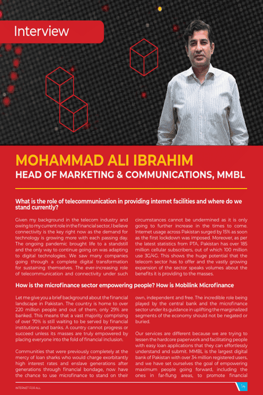 Interview with Mohammad Ali Ibrahim, Head of Marketing and Communications, MMBL