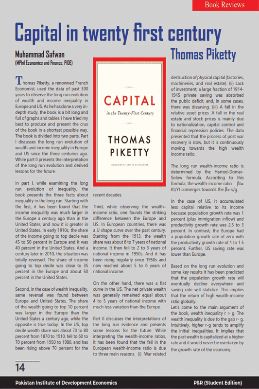 Capital In Twenty First Century By Thomas Piketty (Book Review)