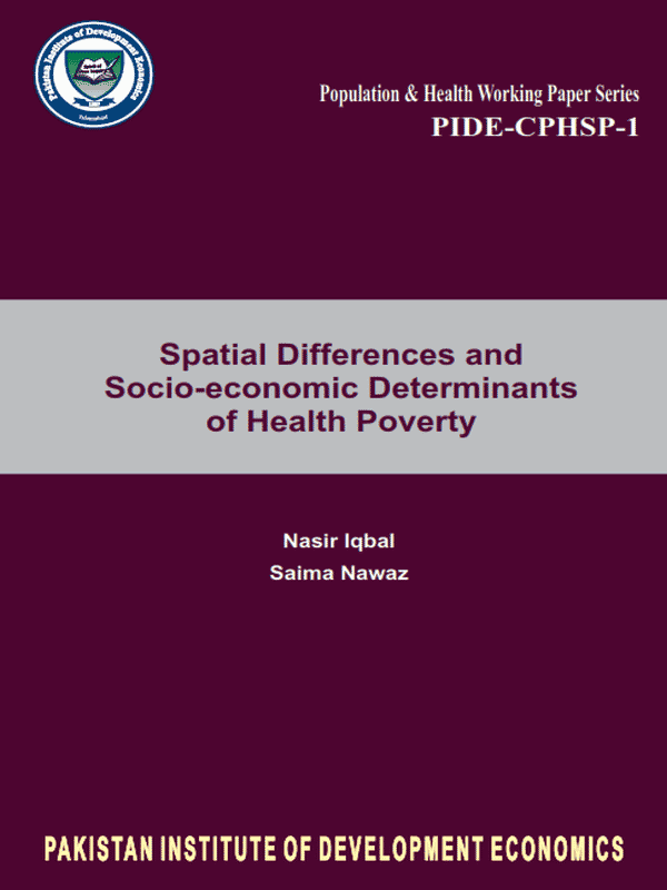 Spatial Differences and Socio-economic Determinants of Health Poverty