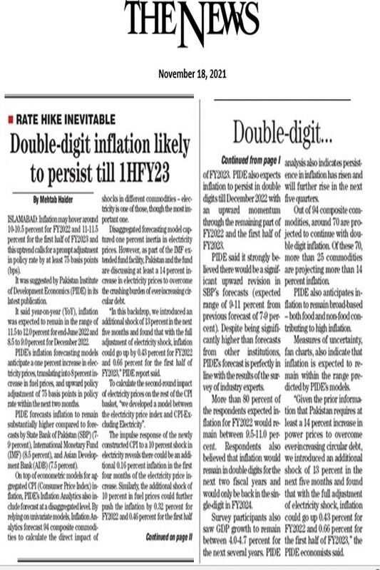 Double-digit inflation likely to persist till 1HFY23