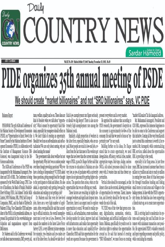 PIDE organizes 35th annual meeting of PSDE