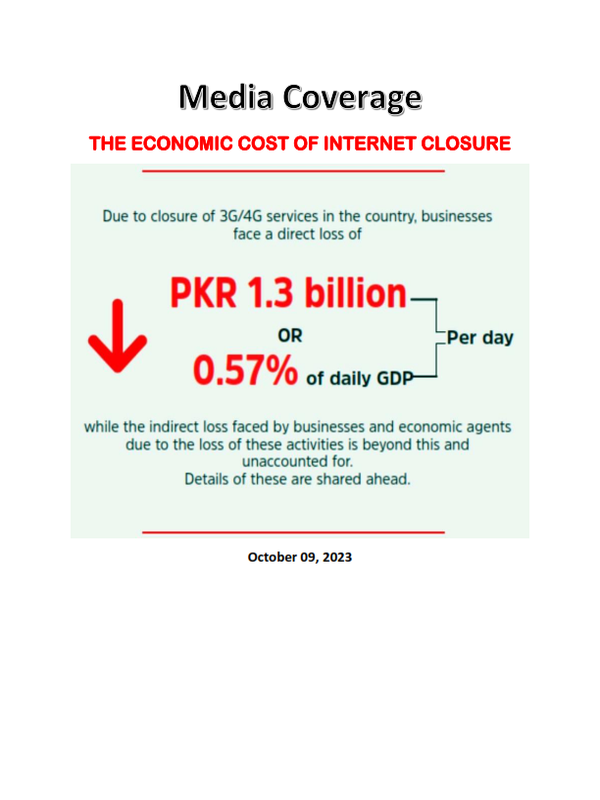Media Coverage of The Economic Cost of Internet Closure