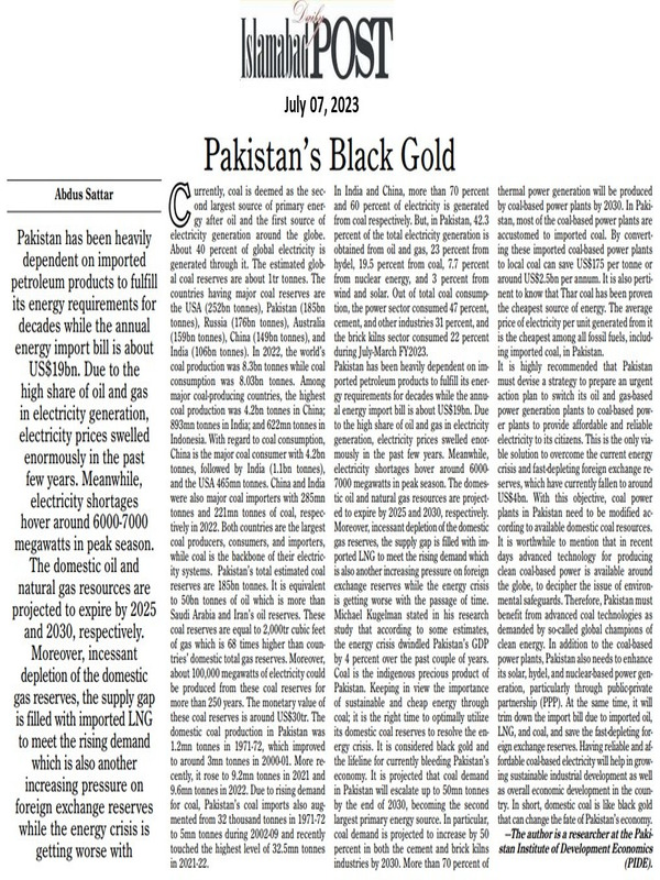 Pakistan's Black Gold