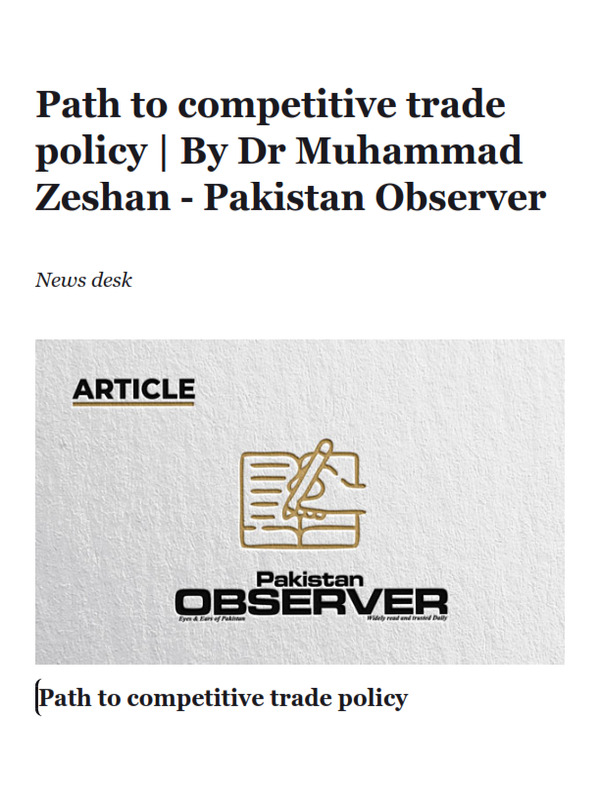 Path to competitive trade policy