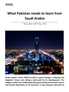What Pakistan needs to learn from Saudi Arabia